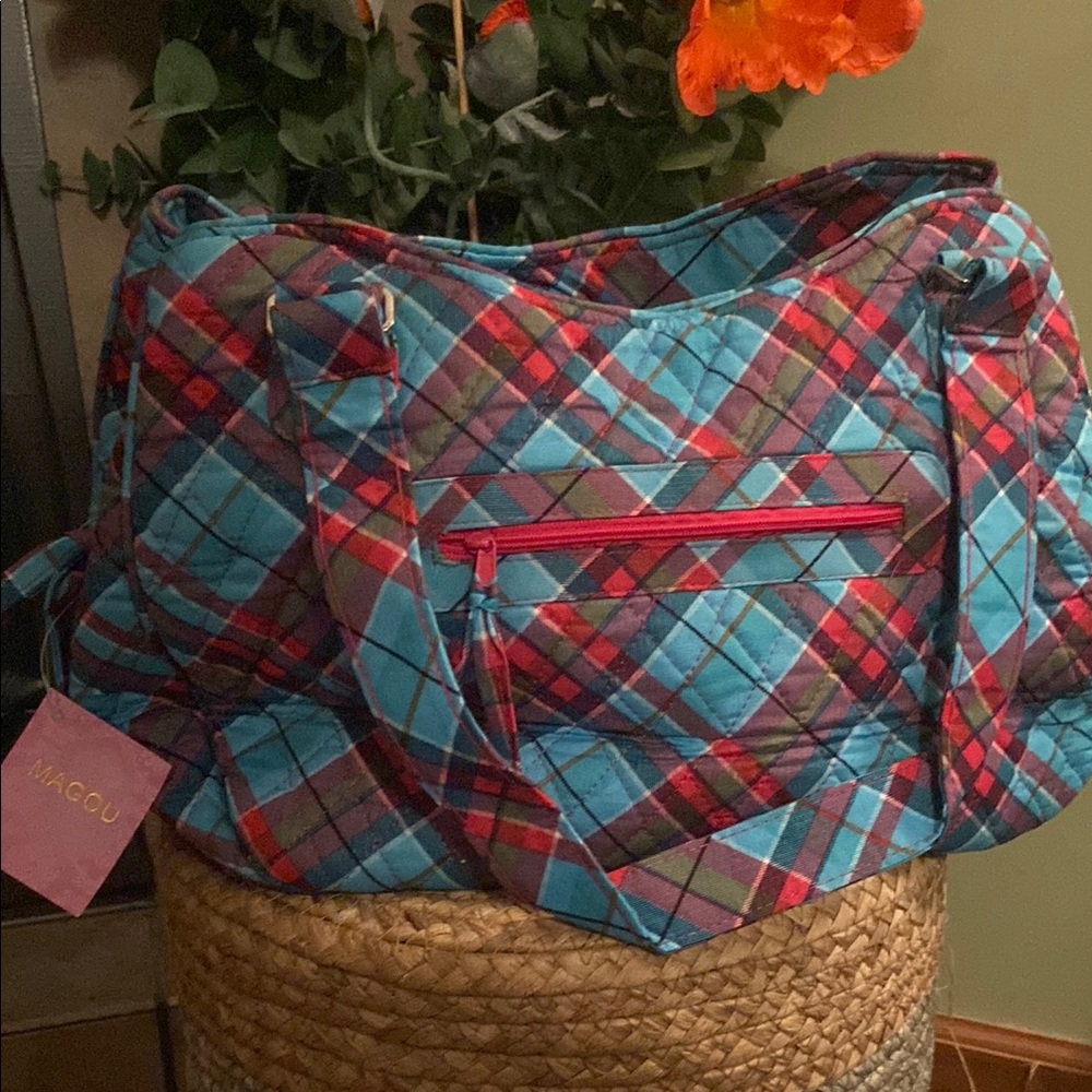 Quilted  Plaid Women's Bag
